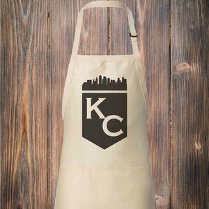 Tailgate Grilling and Kitchen Kansas City BBQ (2) Pocket Adjustable Apron Gift